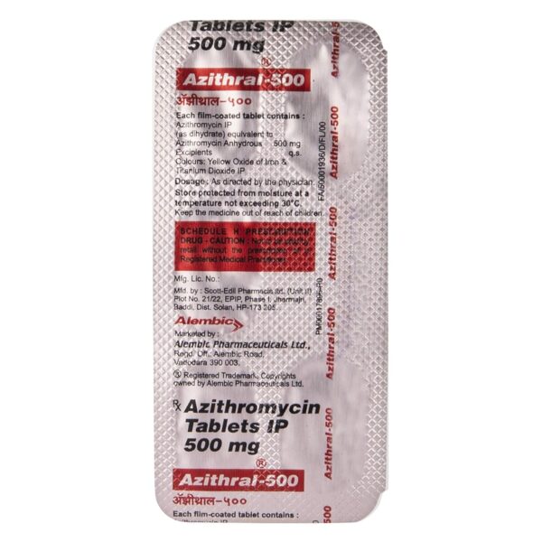 Azithral 500 Tablet - Image 3
