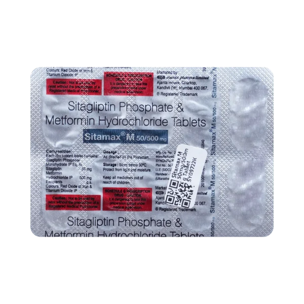 Sitamax M 50mg/500mg Tablet
