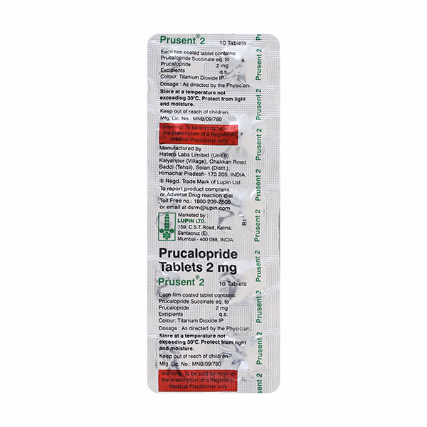 Prusent 2mg Tablet 1*10 - Image 2