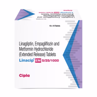 Linacip EM 5/25/1000 Tablet ER
