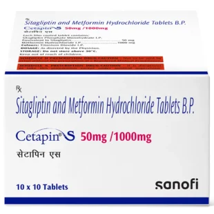 Cetapin S 50mg/1000mg Tablet