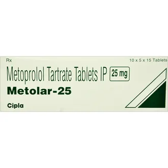 Metolar 25 Tablet 1*15
