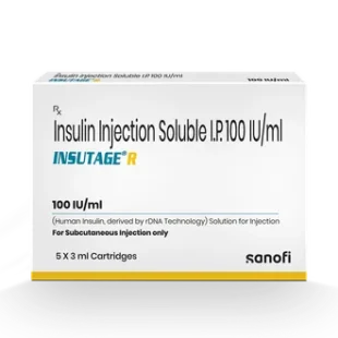 Insutage R 100Iu/Ml Cartridge 3 ml