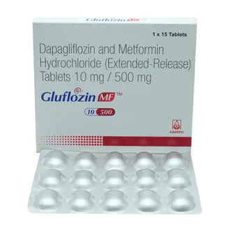 Gluflozin MF 10mg/500mg Tablet
