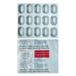 Gluxit Trio 10mg/500mg/100mg Tablet