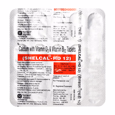 Shelcal -HD 12 Tablet - Image 2