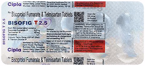 Bisofig T 2.5mg/40mg Tablet 1*10