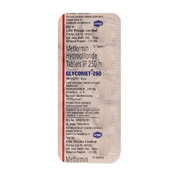 Glycomet 250 Tablet - Image 2