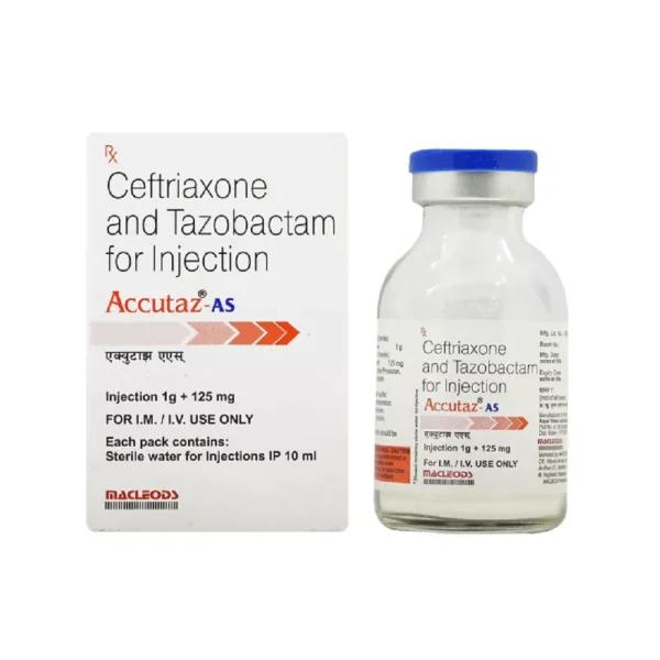 Accutaz AS 1000mg/125mg Injection
