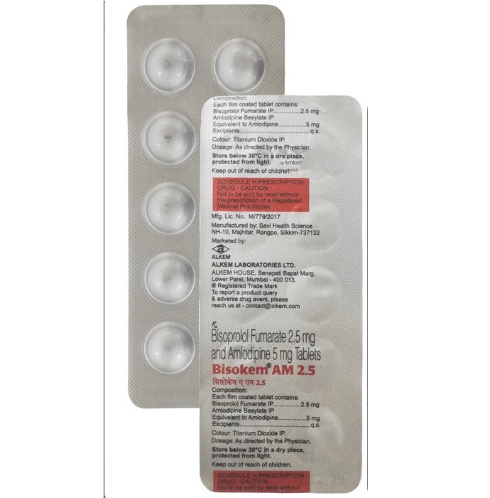 Bisokem AM 5mg/2.5mg Tablet'1*10