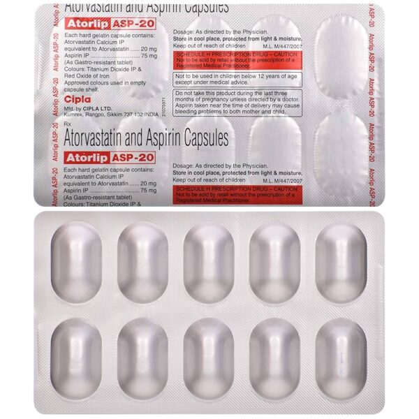 Atorlip ASP 20 Capsule - Image 3