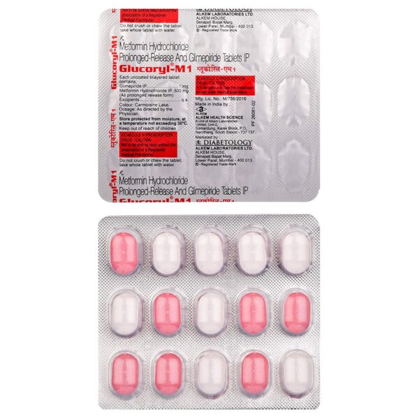 Glucoryl-M 1 Tablet PR - Image 4