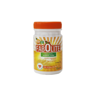 Fabolite Isabgol Husk Powder | Eases Constipation | Sugar-Free | Flavour Orange