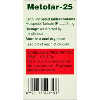 Metolar 25 Tablet 1*15 - Image 2