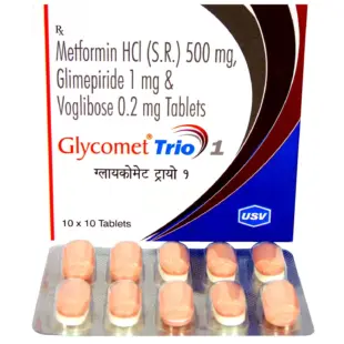 Glycomet Trio 1 Tablet SR