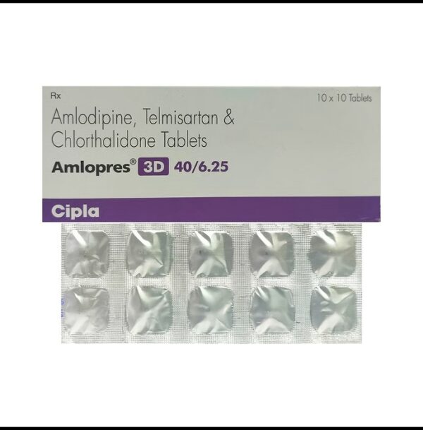 Amlopres 3D 40mg/5mg/6.25mg Tablet