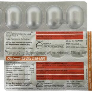 Obimet GX Sita 50mg/2mg/1000mg Tablet 1*10