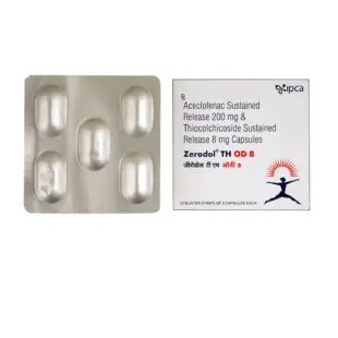 Zerodol TH OD 200 mg/8 mg Capsule SR