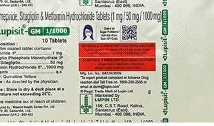Lupisit GM 50mg/1mg/1000mg Tablet