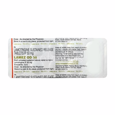 Lamez OD 50 Tablet 1*10 - Image 2