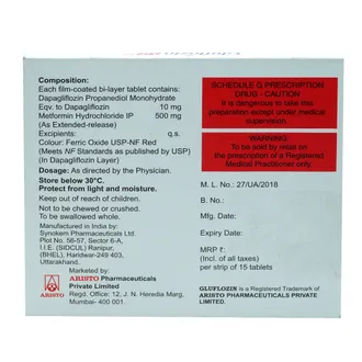 Gluflozin MF 10mg/500mg Tablet - Image 2