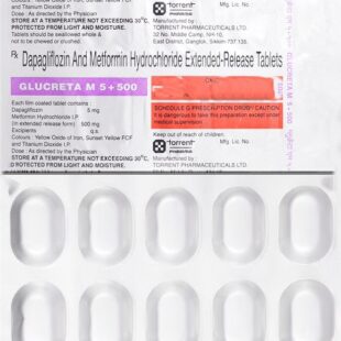 GLUCRETA M 5+500 TABLET ER