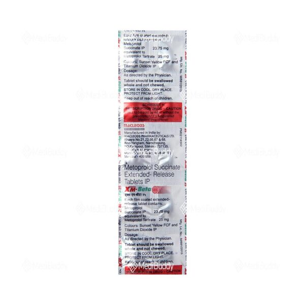 XM Beta 25mg Tablet - Image 3