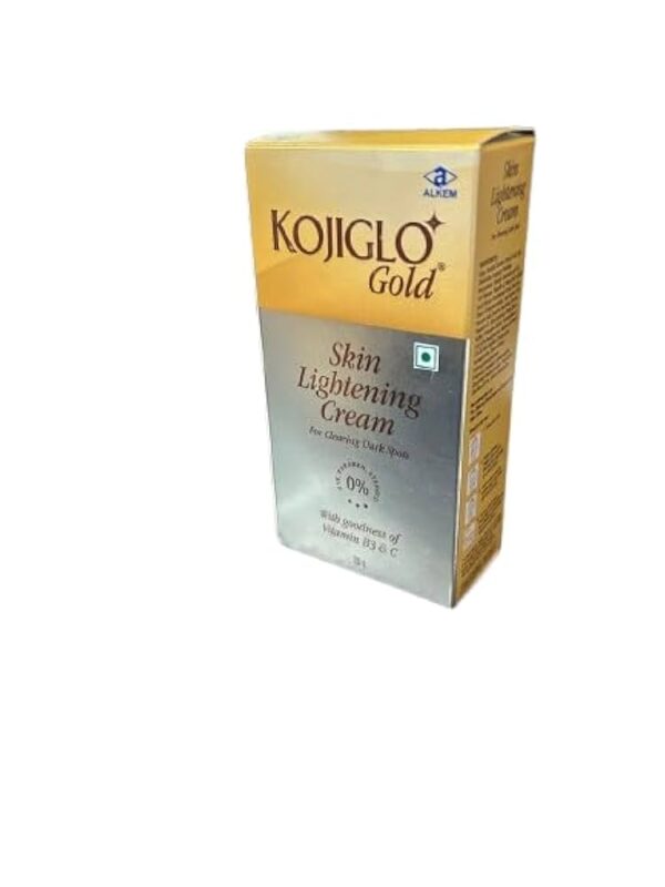 Kojiglo -Gold Skin Lightening Cream with Vitamin B3 & C | For Clearing Dark Spots - Image 3
