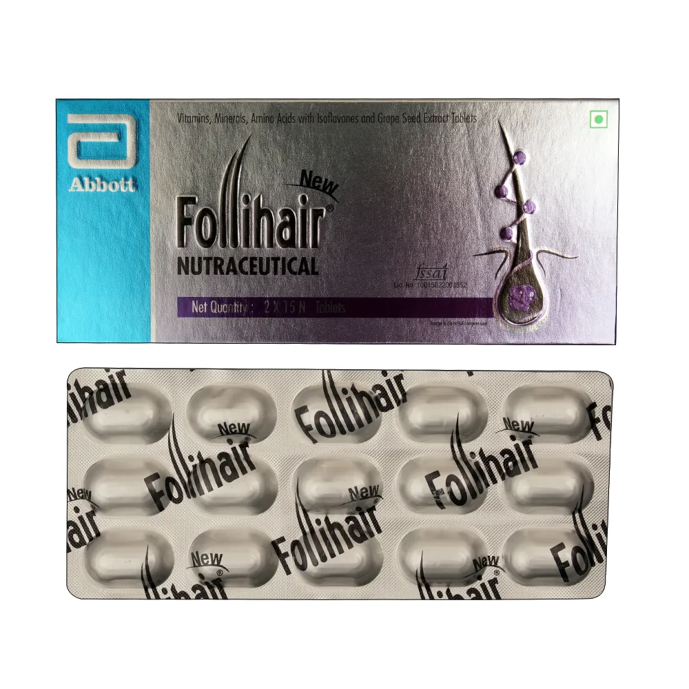 New Follihair Tablet | Strengthens, Stimulates'1*15 - Image 2