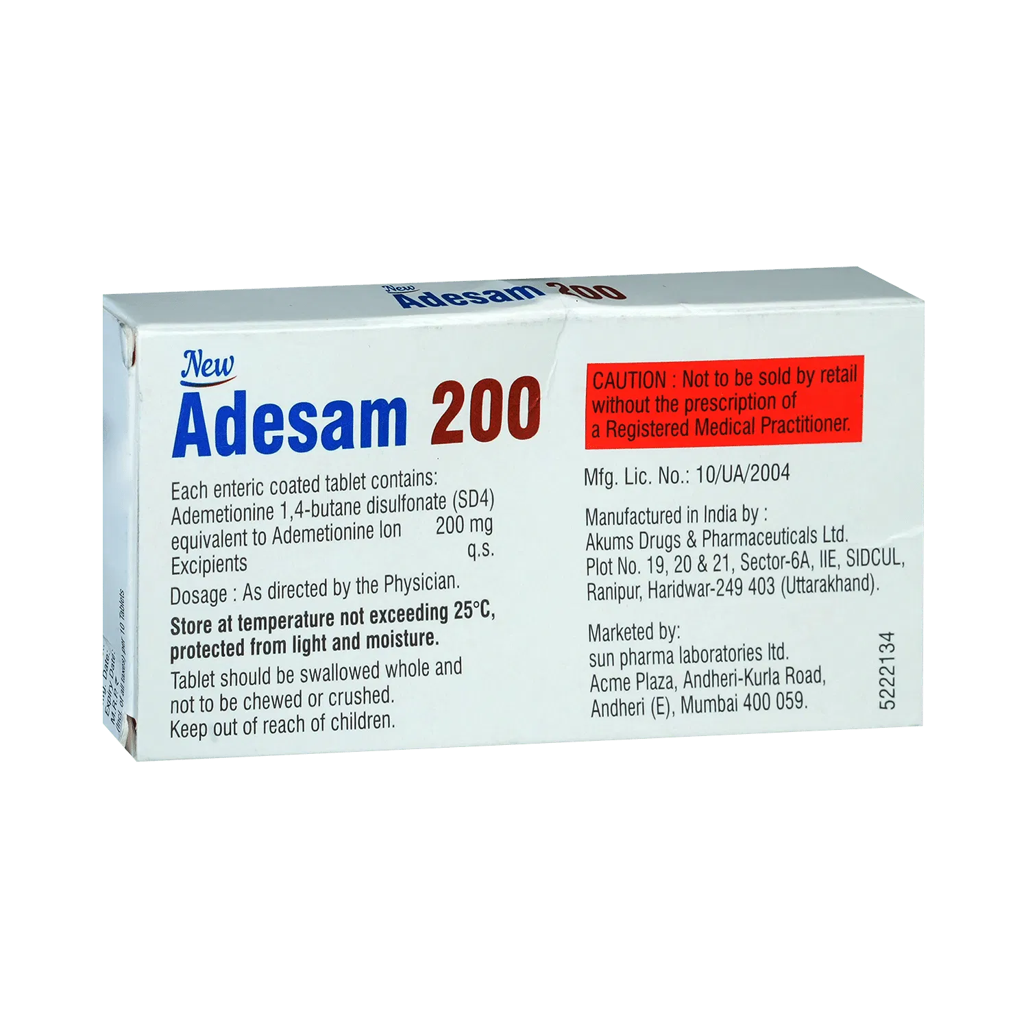 Adesam 200 Tablet 1*10