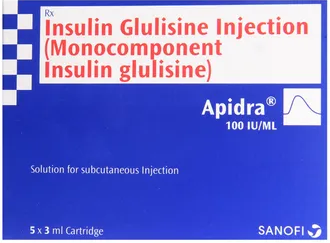 Apidra 100IU Cartridge 1*3ml