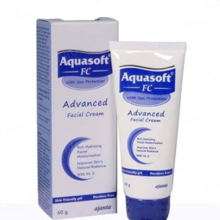 Aquasoft FC Advanced Facial Cream with Sun Protection | Paraben-Free Face Care Product with Vitamin E 60g