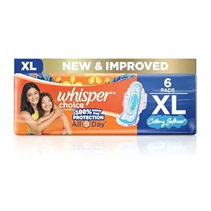 Whisper Choice Sanitary Pads, XL