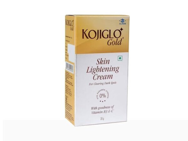 Kojiglo -Gold Skin Lightening Cream with Vitamin B3 & C | For Clearing Dark Spots - Image 4