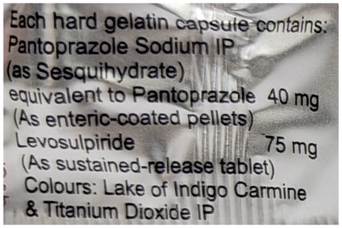 Pantotab L 75mg/40mg Capsule 1*10 - Image 3