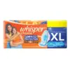 Whisper Choice Wings Sanitary Pads XL, 18 Count