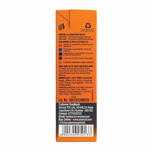 Enerzal Energy & Electrolyte Drink Orange - Image 2