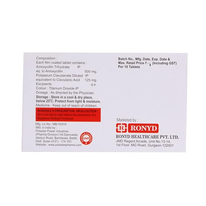 Ronclav 625 Tablet - Image 2