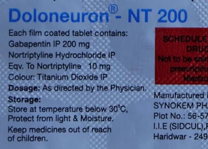 Doloneuron-NT 200 Tablet 1*10 - Image 3