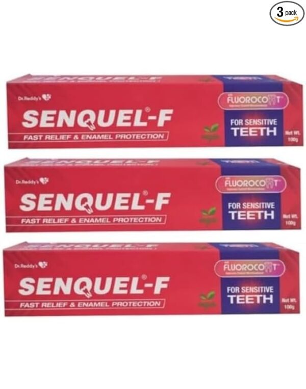 Senquel-F Medicated Toothpaste | For Sensitive Teeth & Gums | Fast Relief & Enamel Protection 100g - Image 5