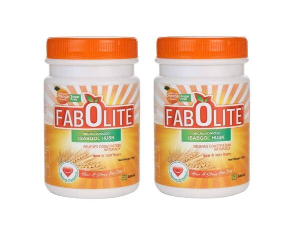 Fabolite Isabgol Husk Powder | Eases Constipation | Sugar-Free | Flavour Orange - Image 2