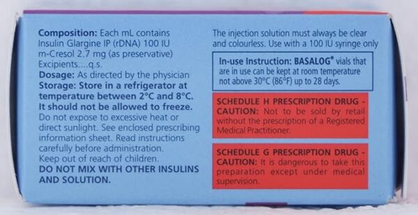 Basalog 100IU/ml Solution for Injection - Image 2