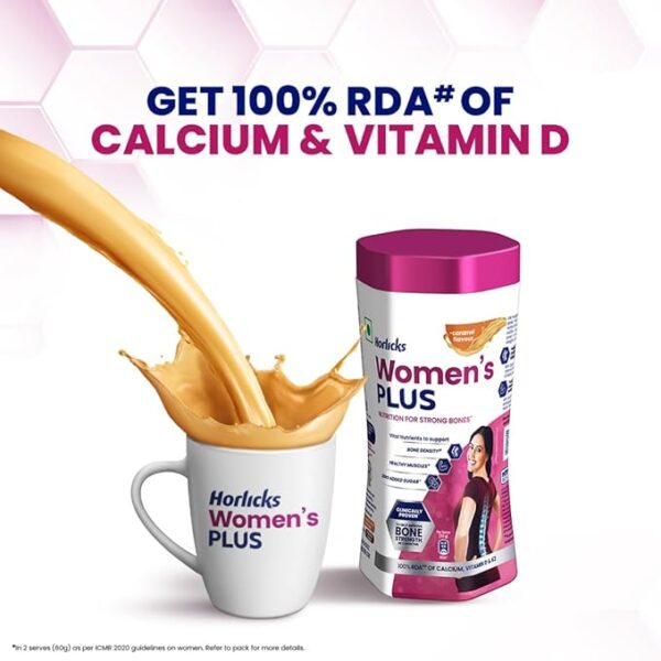 Horlicks Women's Plus Caramel Jar, 400 g - Image 2