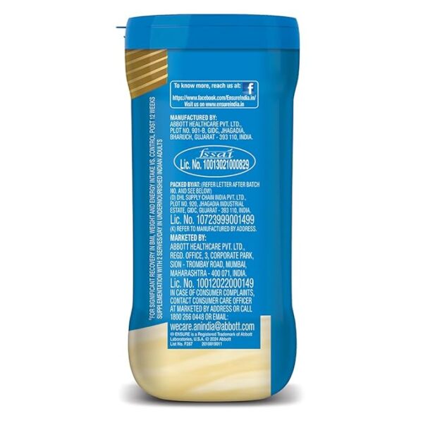 Ensure Plus Vanilla 400gm Jar - Image 2