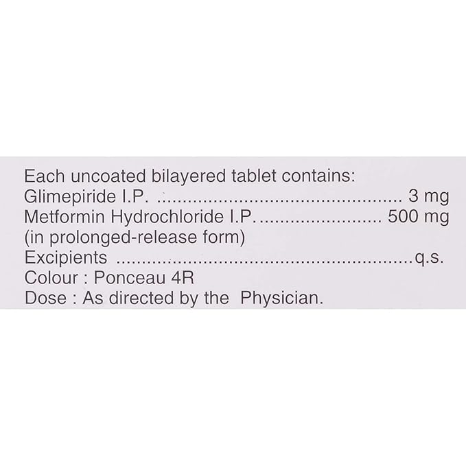 Zoryl M 3mg/500mg Tablet PR - Image 3