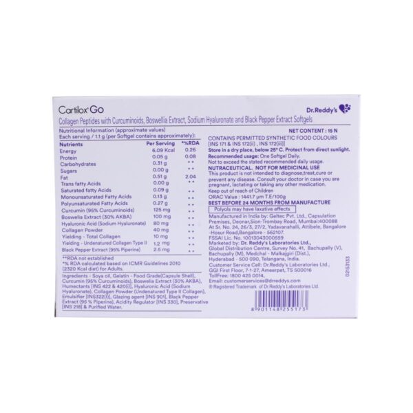 Cartilox Go Softgel for Bone & Joint Health - Image 2