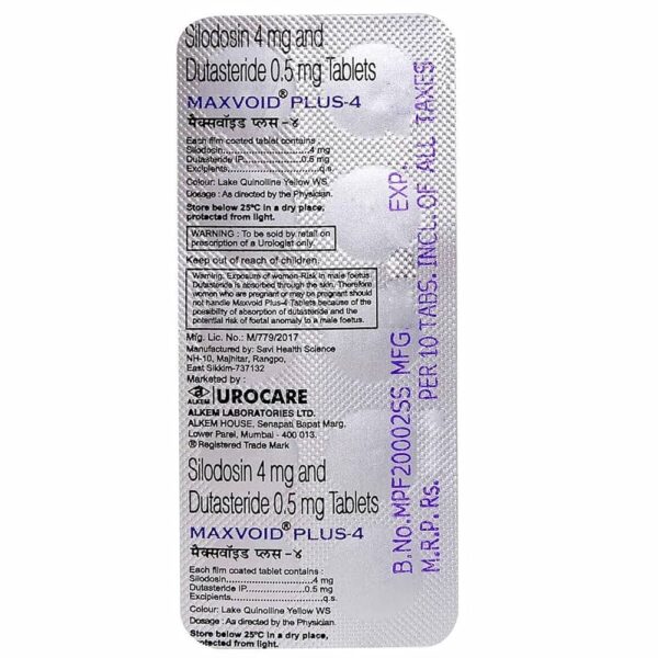 Maxvoid Plus 4mg/0.5mg Tablet - Image 3