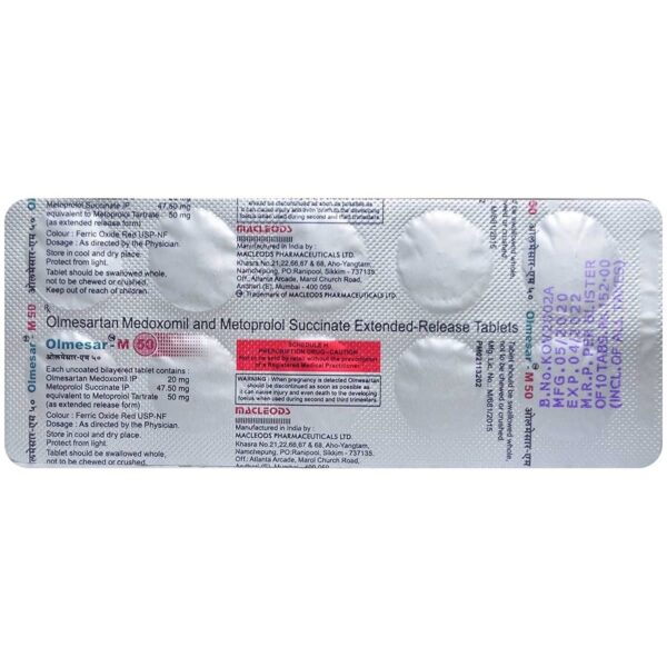 Olmesar-M 50 Tablet ER - Image 2
