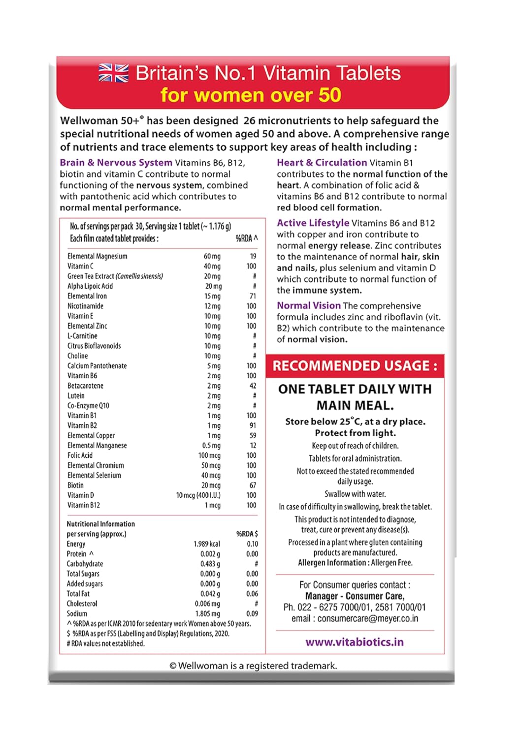 Wellwoman 50+ Tablet - Image 4