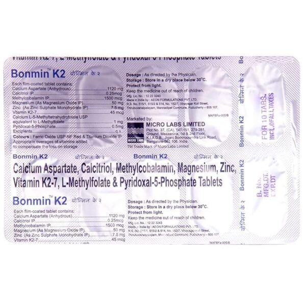 Bonmin K2 Tablet - Image 2